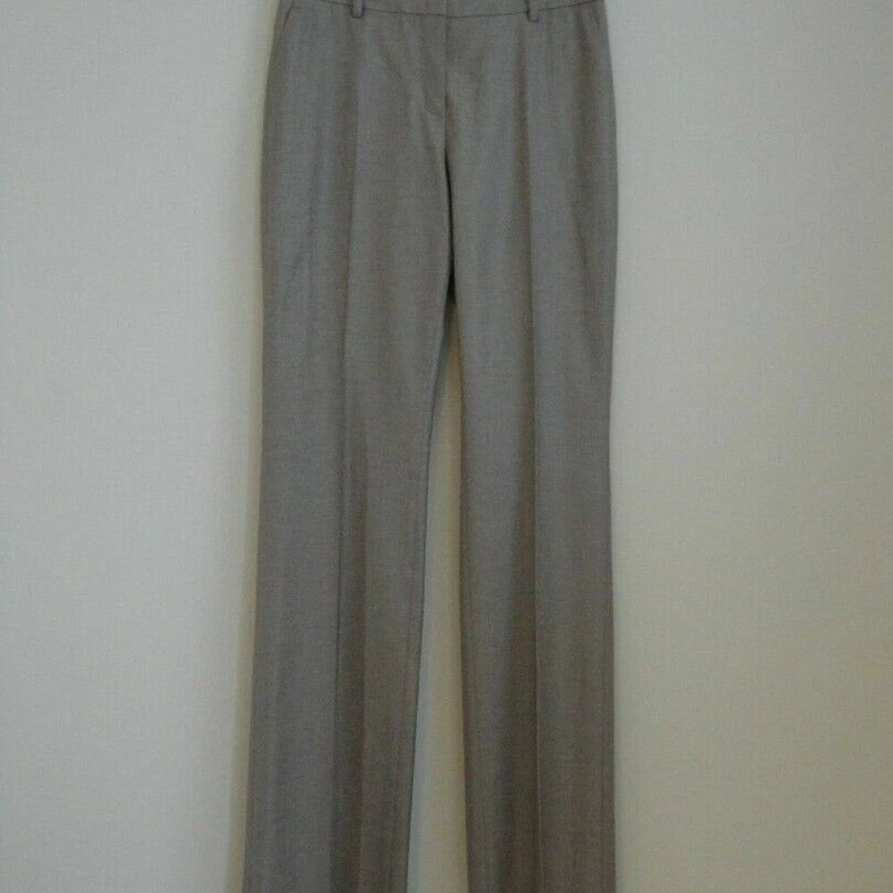 NWT AKRIS Camel Wool Cotton Straight Full Leg Marilyn Trouser Pants 8